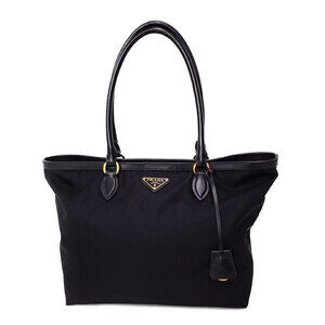 Prada Tessuto Vela Tote Shoulder Bag Black